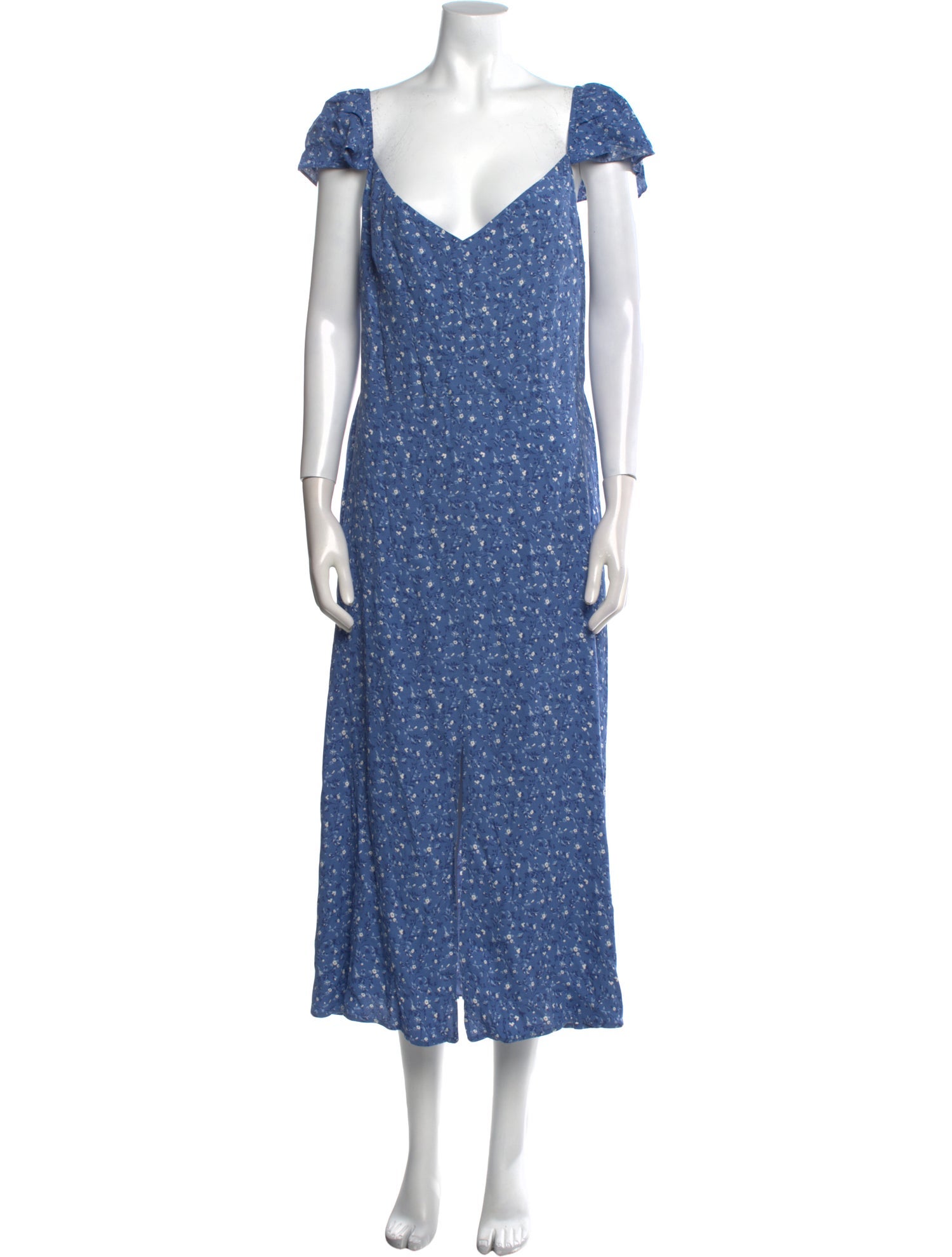 Reformation Floral Print Long Dress w/ Tags