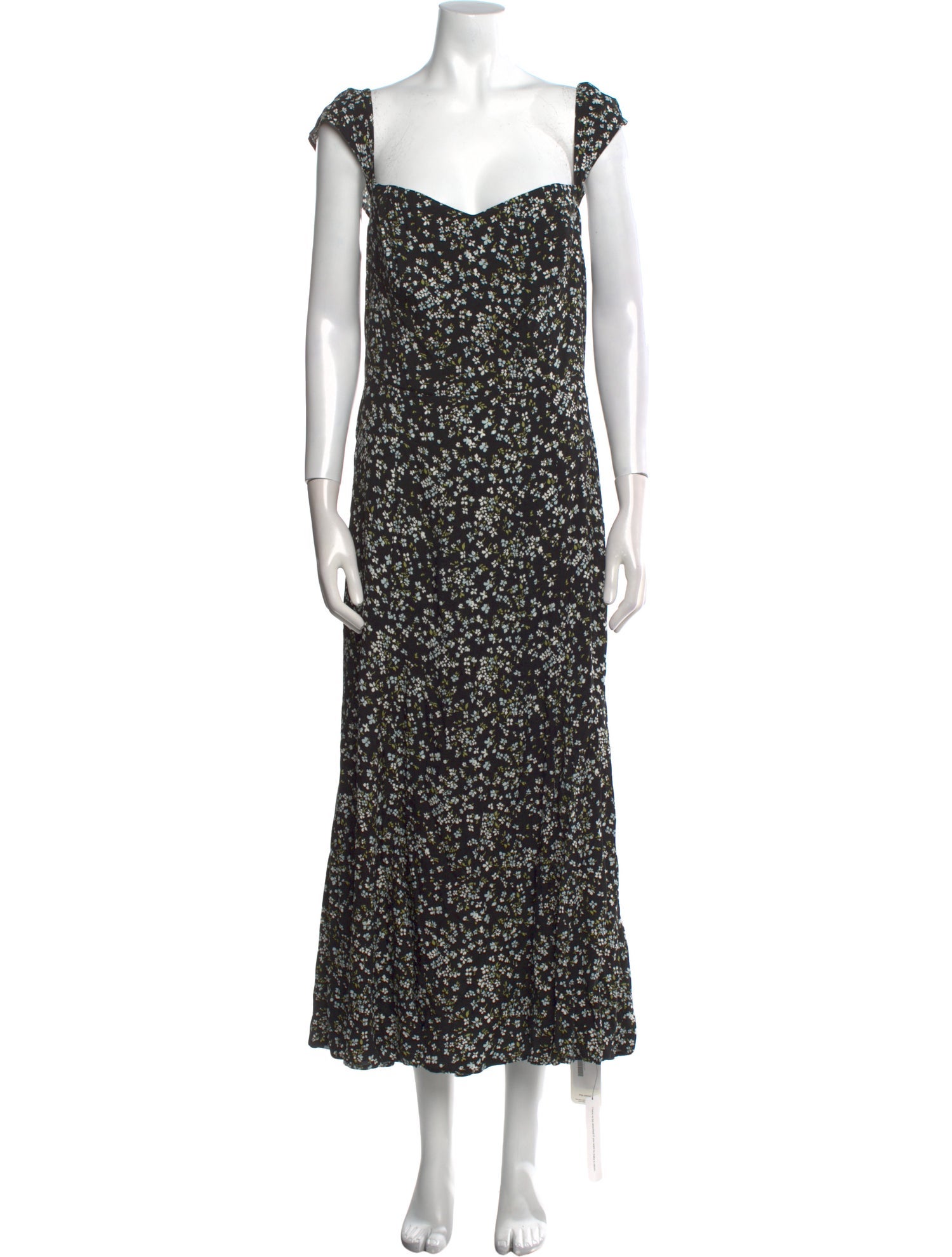 Reformation Floral Print Long Dress w/ Tags