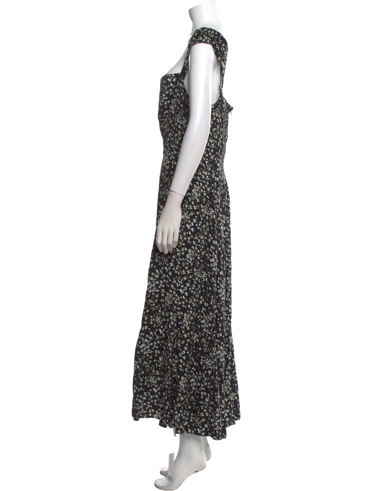 Reformation Floral Print Long Dress w/ Tags