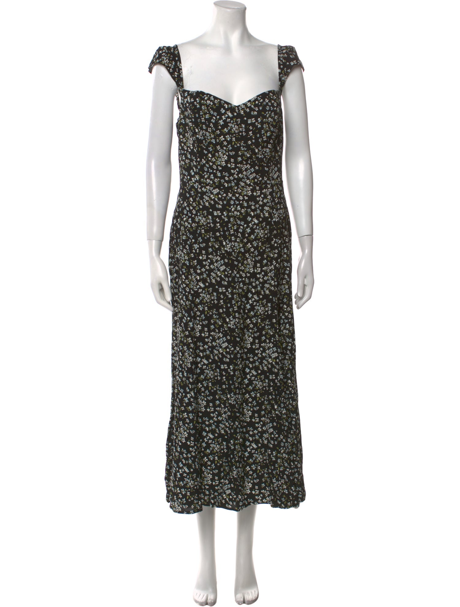 Reformation Floral Print Long Dress w/ Tags