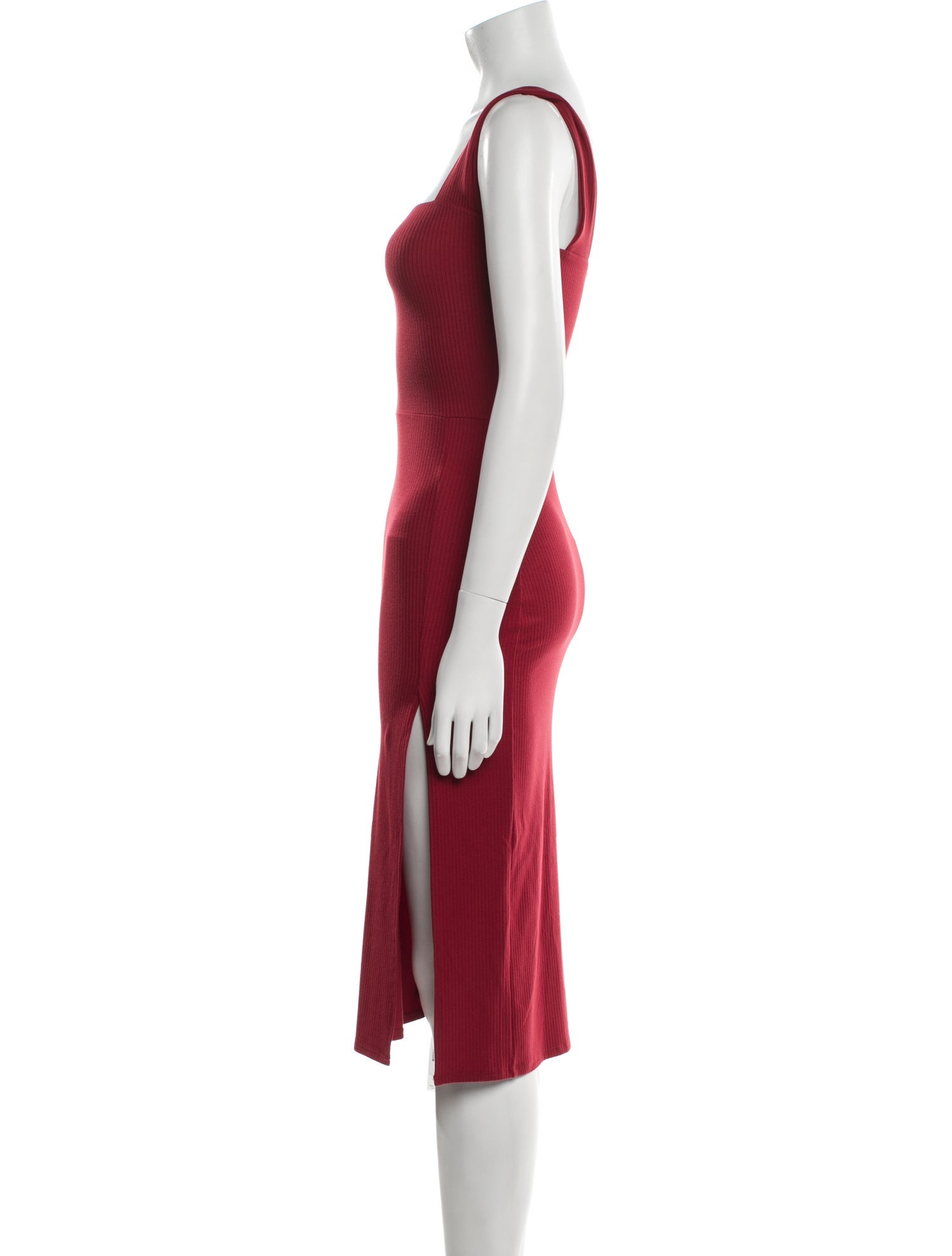 Reformation Square Neckline Midi Length Dress