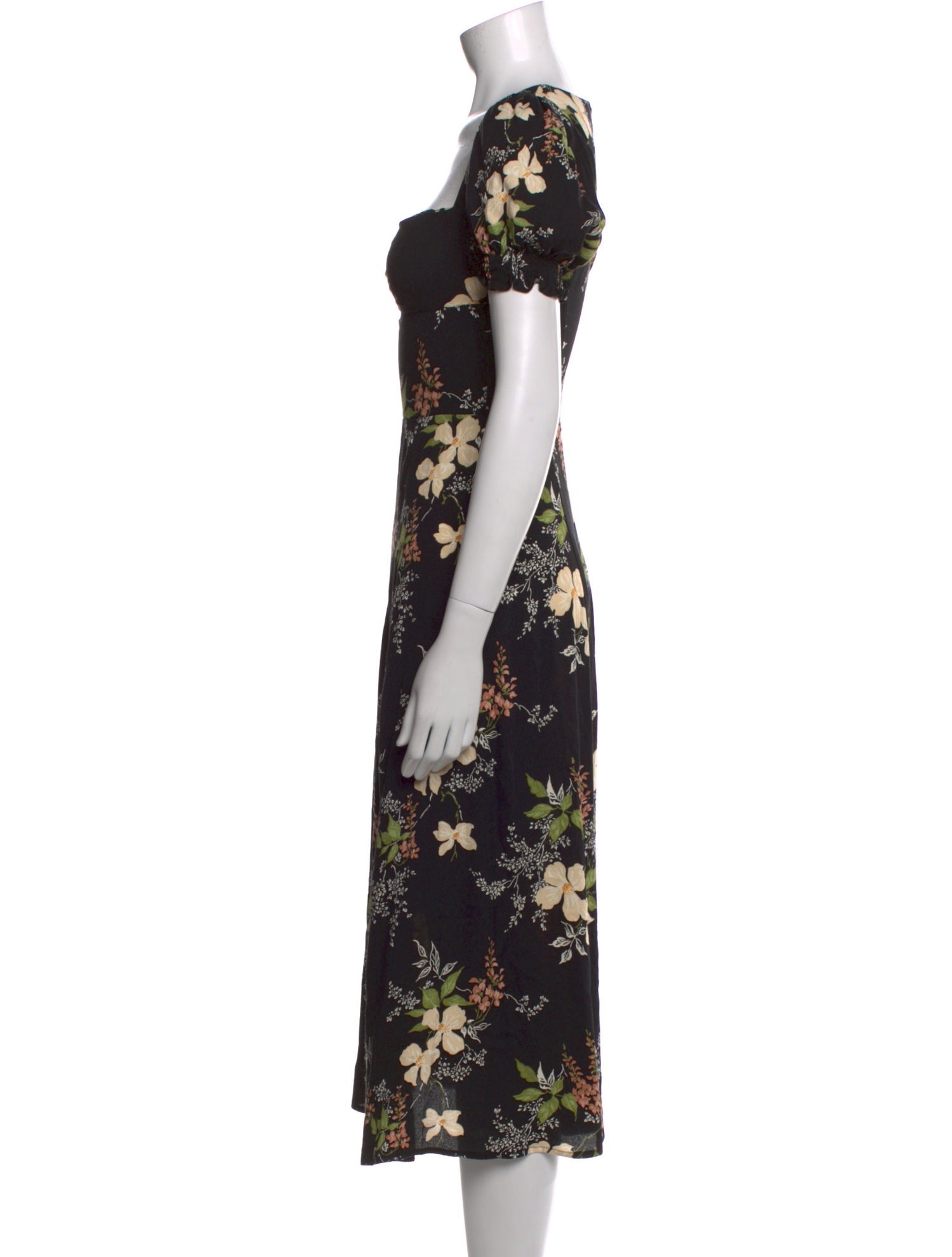 Reformation Floral Print Long Dress