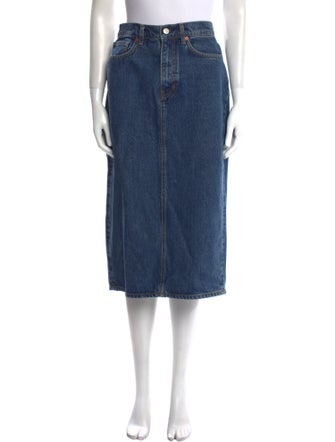 Reformation Whipstitch Trim Knee-Length Skirt