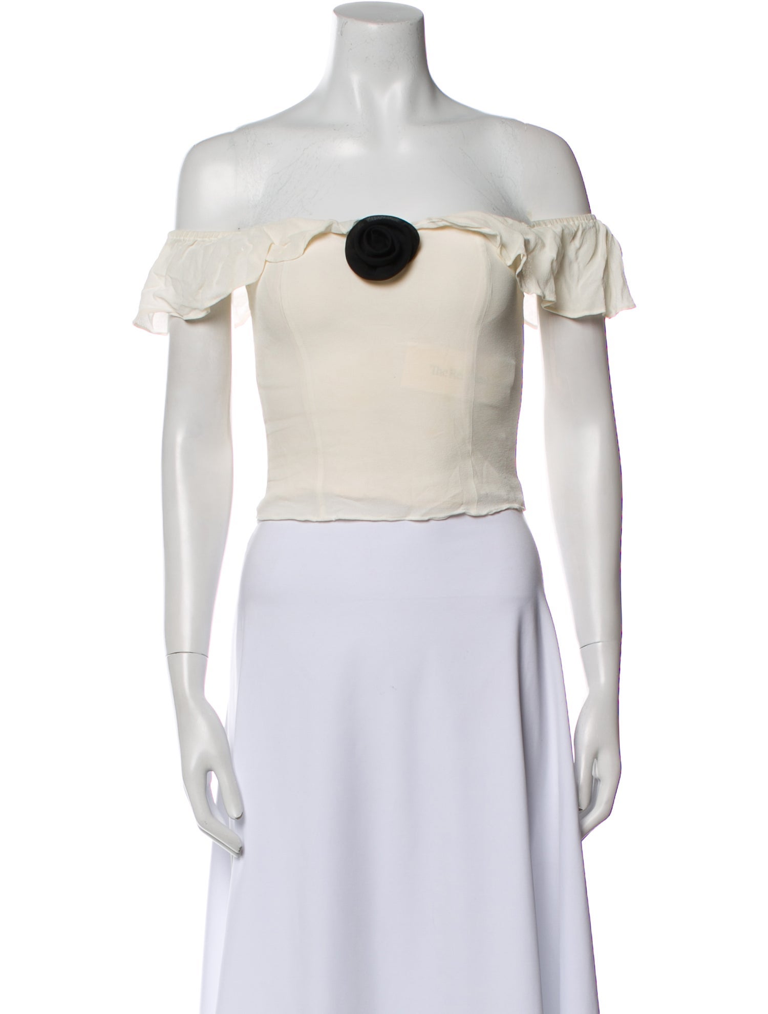 Reformation Off-The-Shoulder Short Sleeve Crop Top