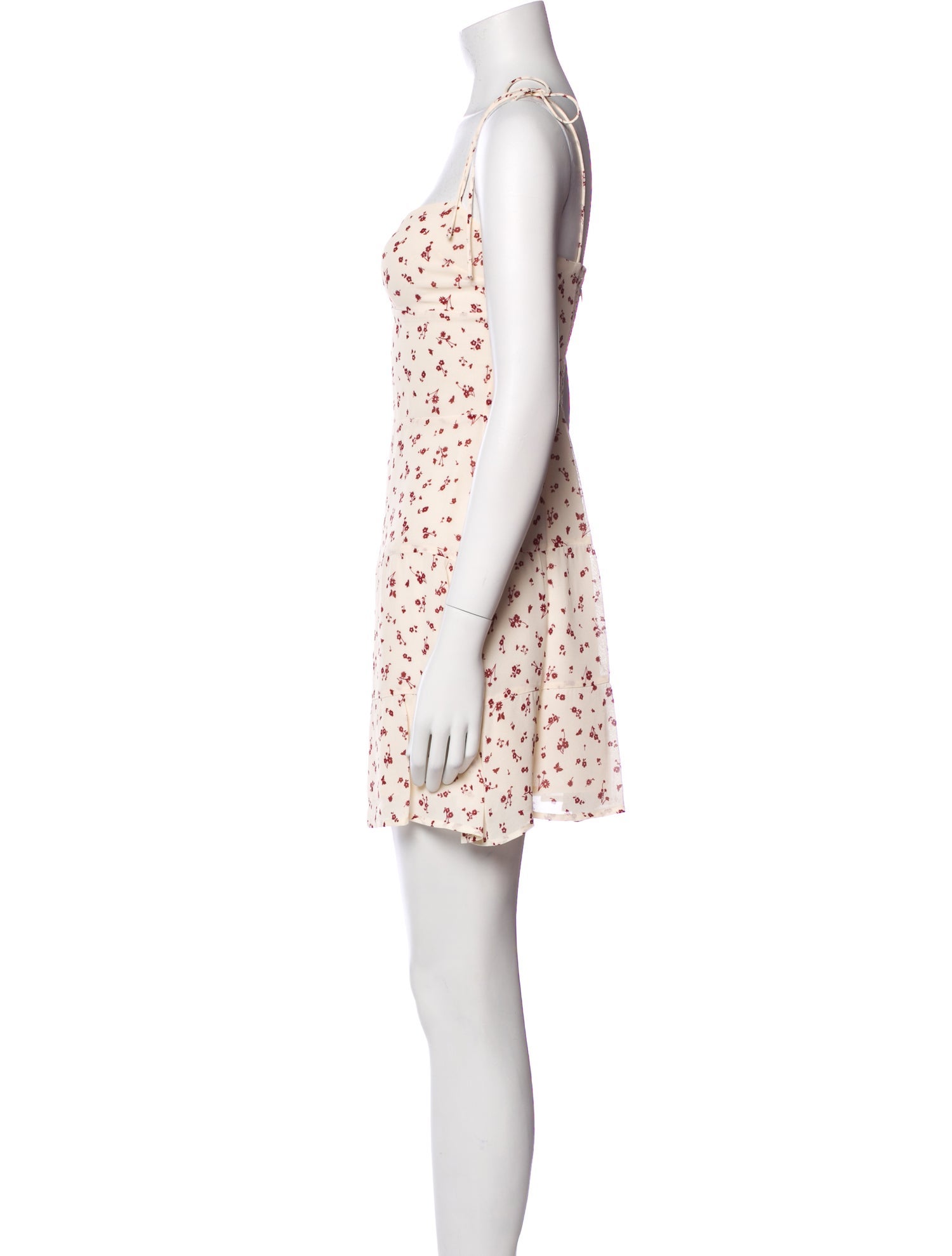 Reformation Floral Print Mini Dress