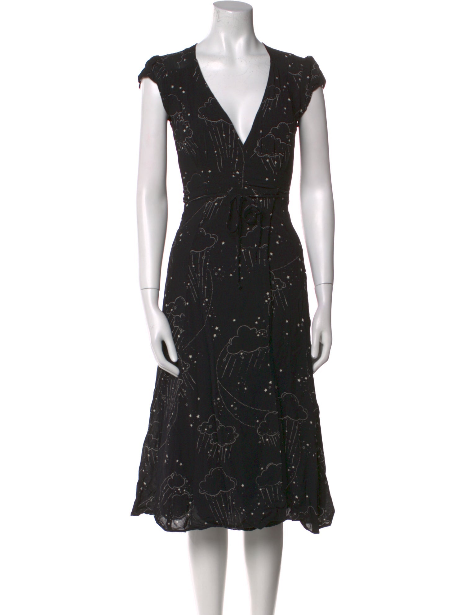 Reformation Printed Midi Length Dress