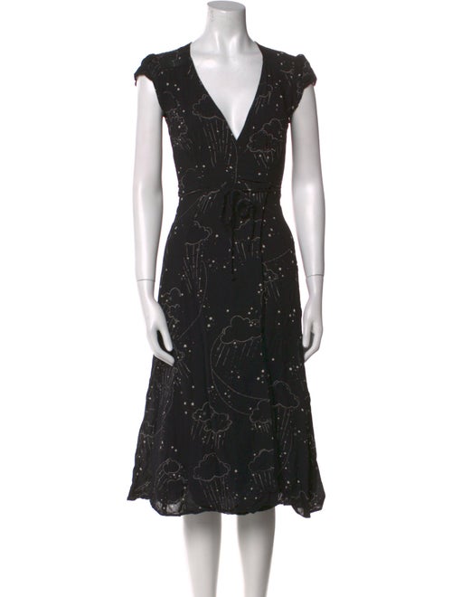 Reformation Printed Midi Length Dress