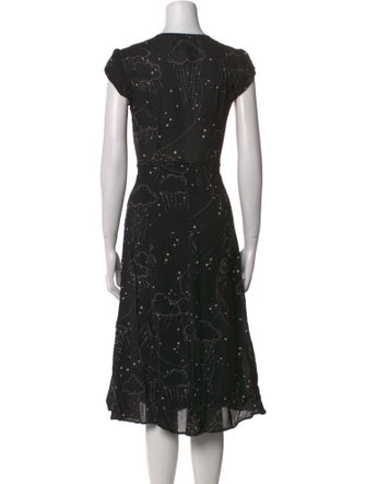 Reformation Printed Midi Length Dress