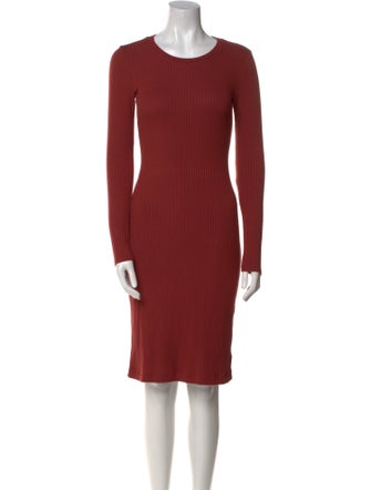 Reformation Crew Neck Knee-Length Dress