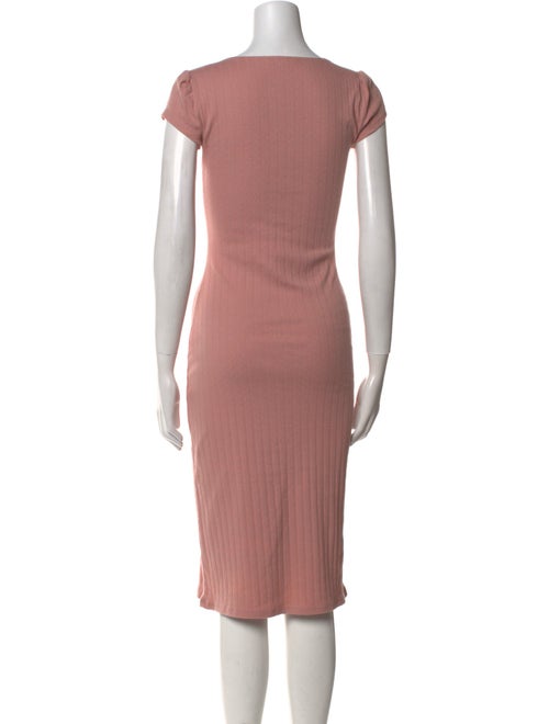 Reformation Scoop Neck Midi Length Dress