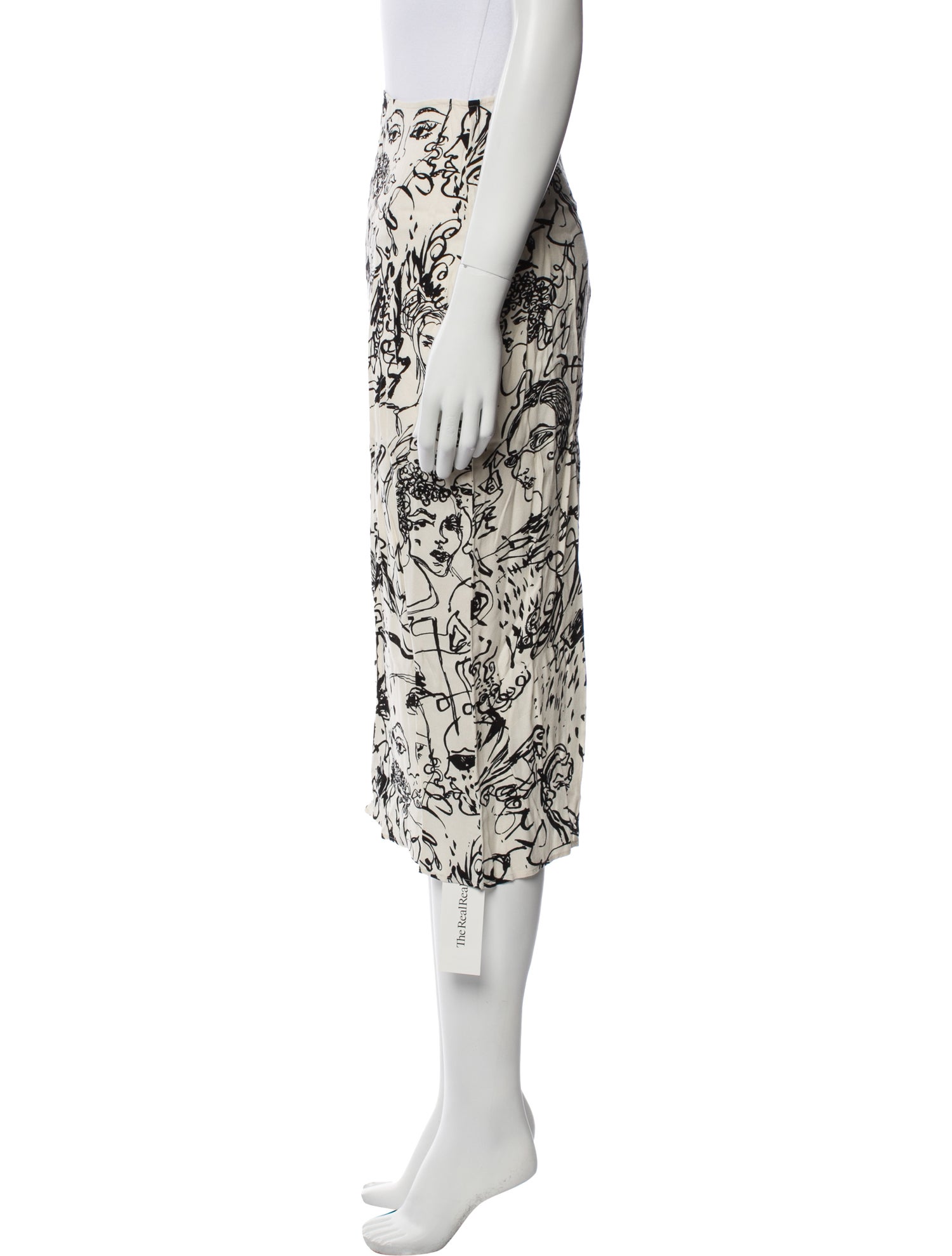 Reformation Printed Knee-Length Skirt