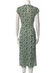 Reformation Floral Print Midi Length Dress