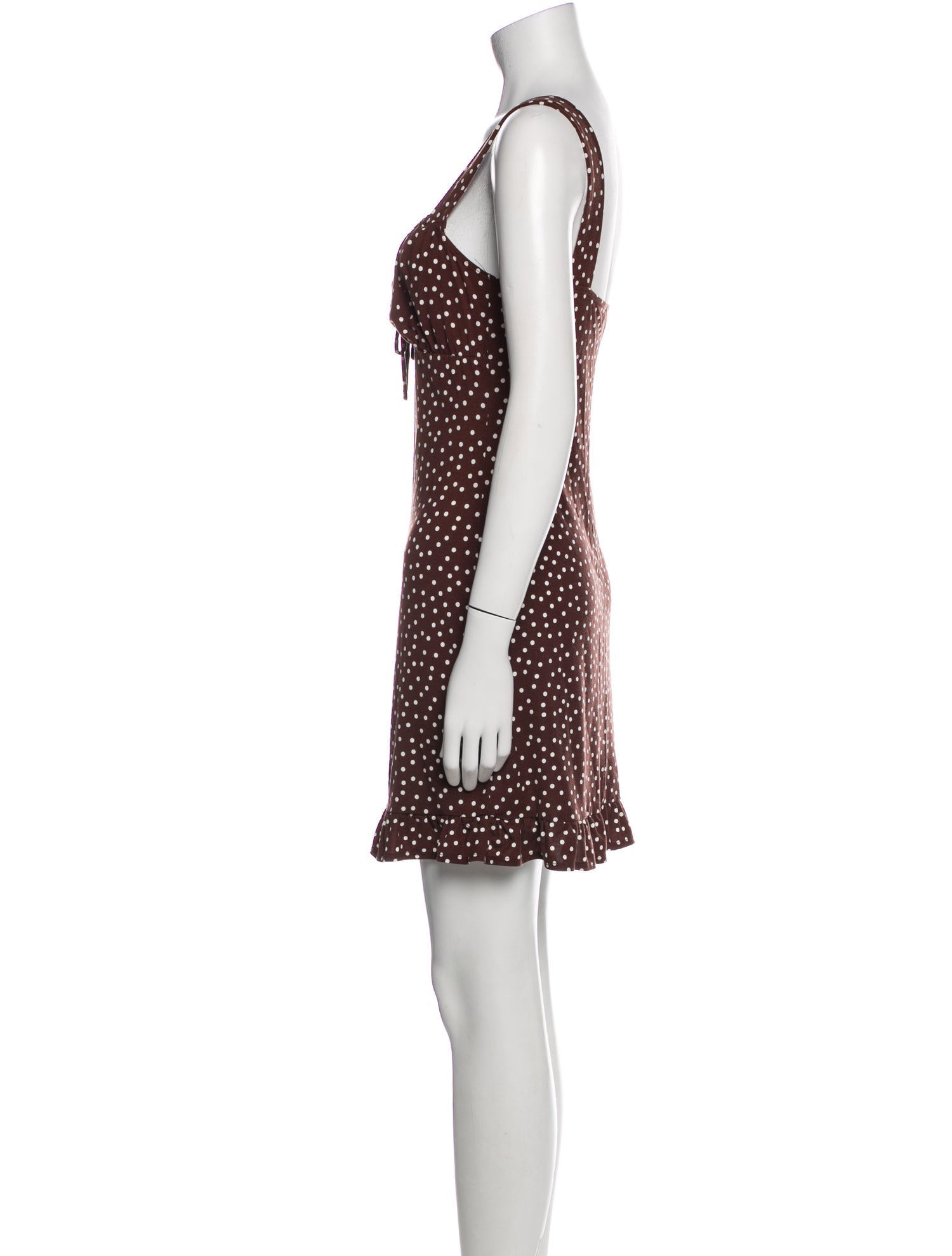 Reformation Polka Dot Print Mini Dress