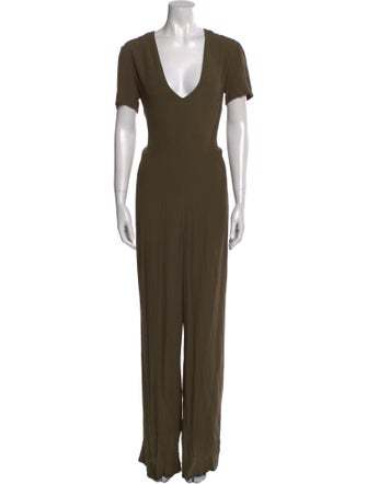 Reformation V-Neck Jumpsuit