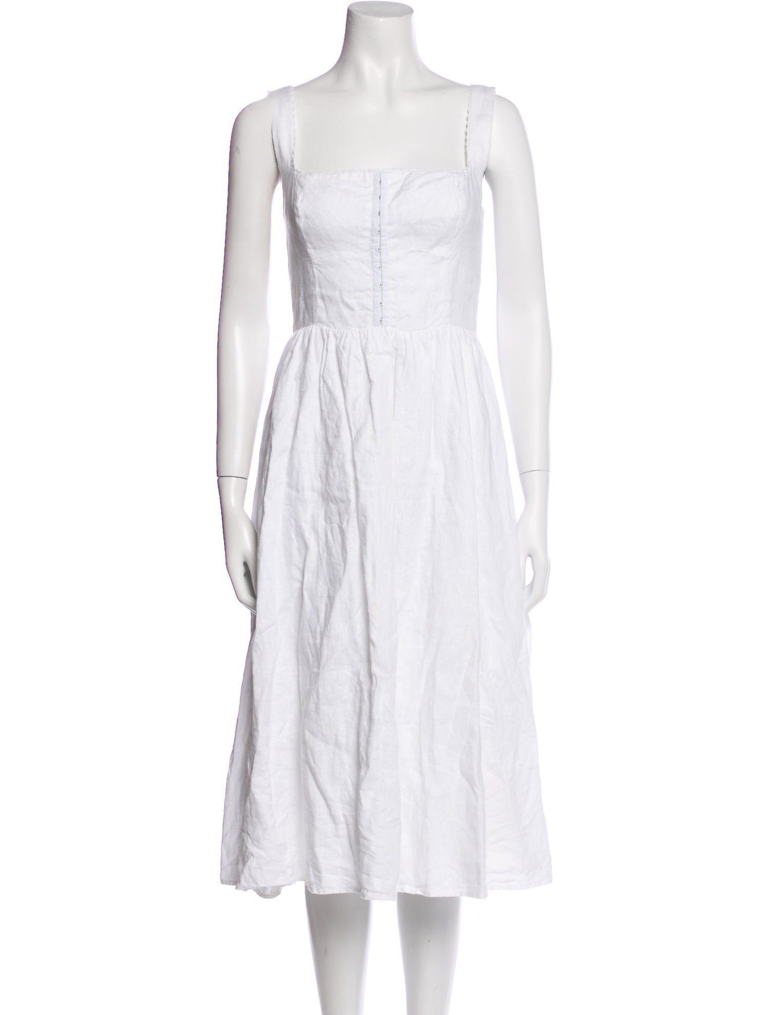 Reformation Linen Midi Length Dress