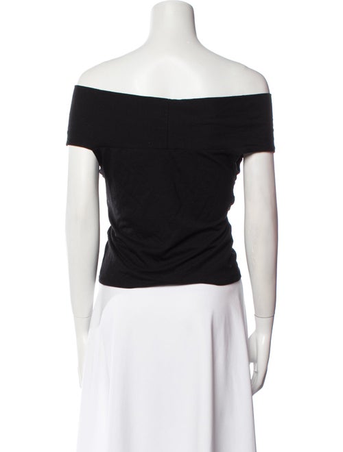 Reformation Off-The-Shoulder Short Sleeve Crop Top