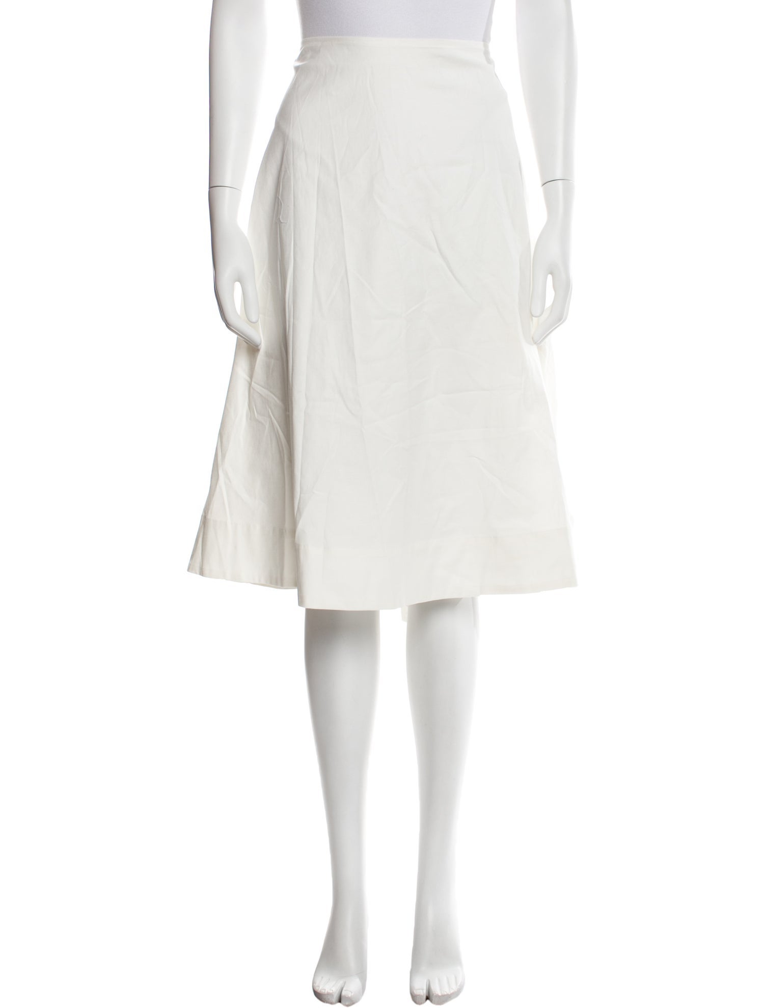 Reformation Pleated Accents Knee-Length Skirt