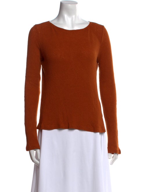 Reformation Scoop Neck Long Sleeve Top