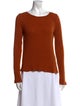 Reformation Scoop Neck Long Sleeve Top