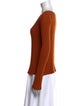 Reformation Scoop Neck Long Sleeve Top