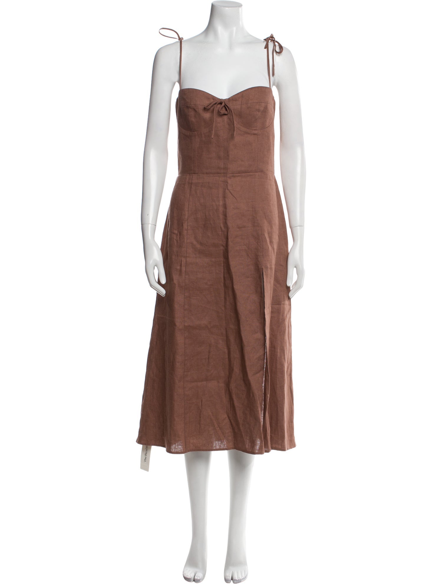 Reformation Linen Knee-Length Dress
