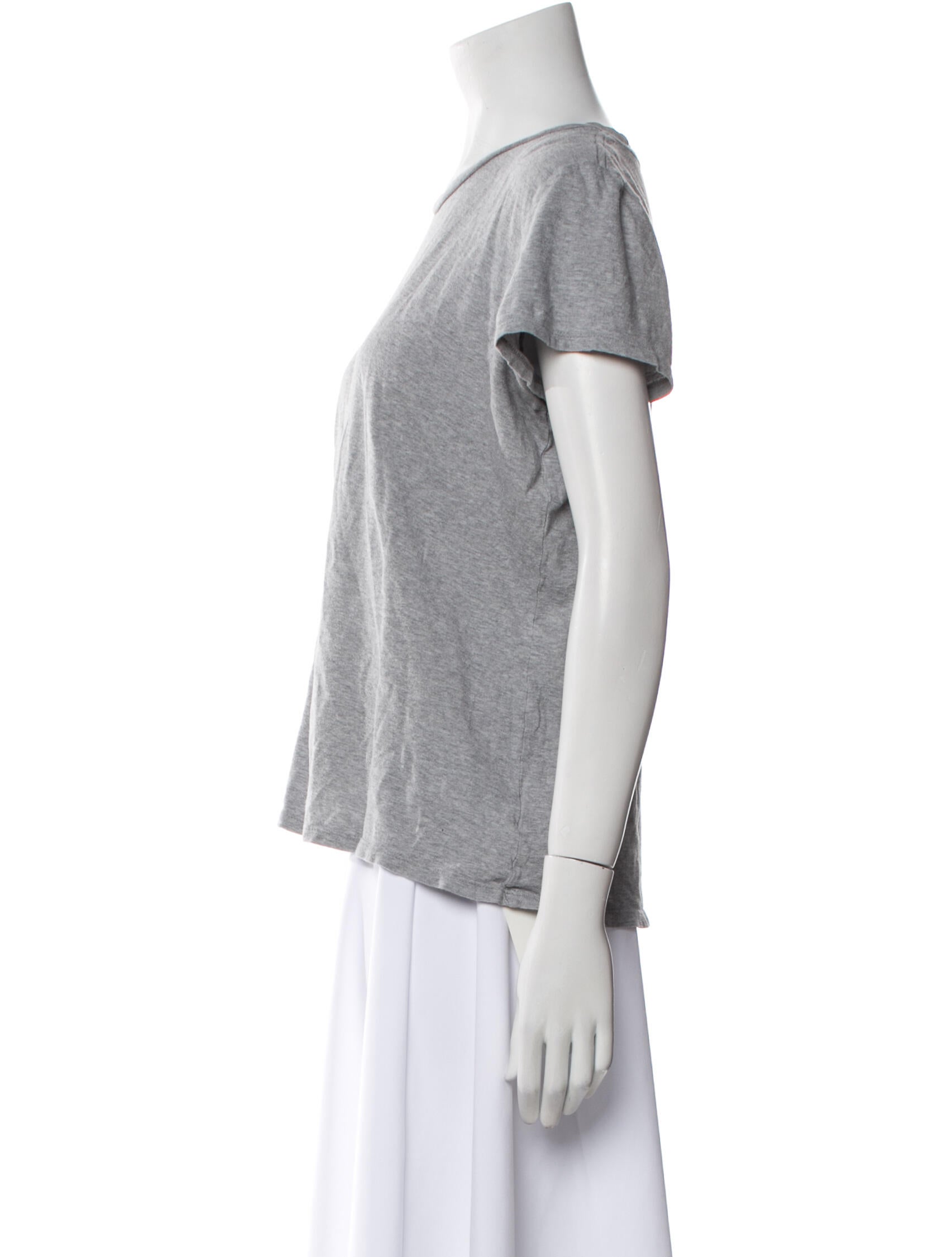 Reformation Bateau Neckline Short Sleeve T-Shirt