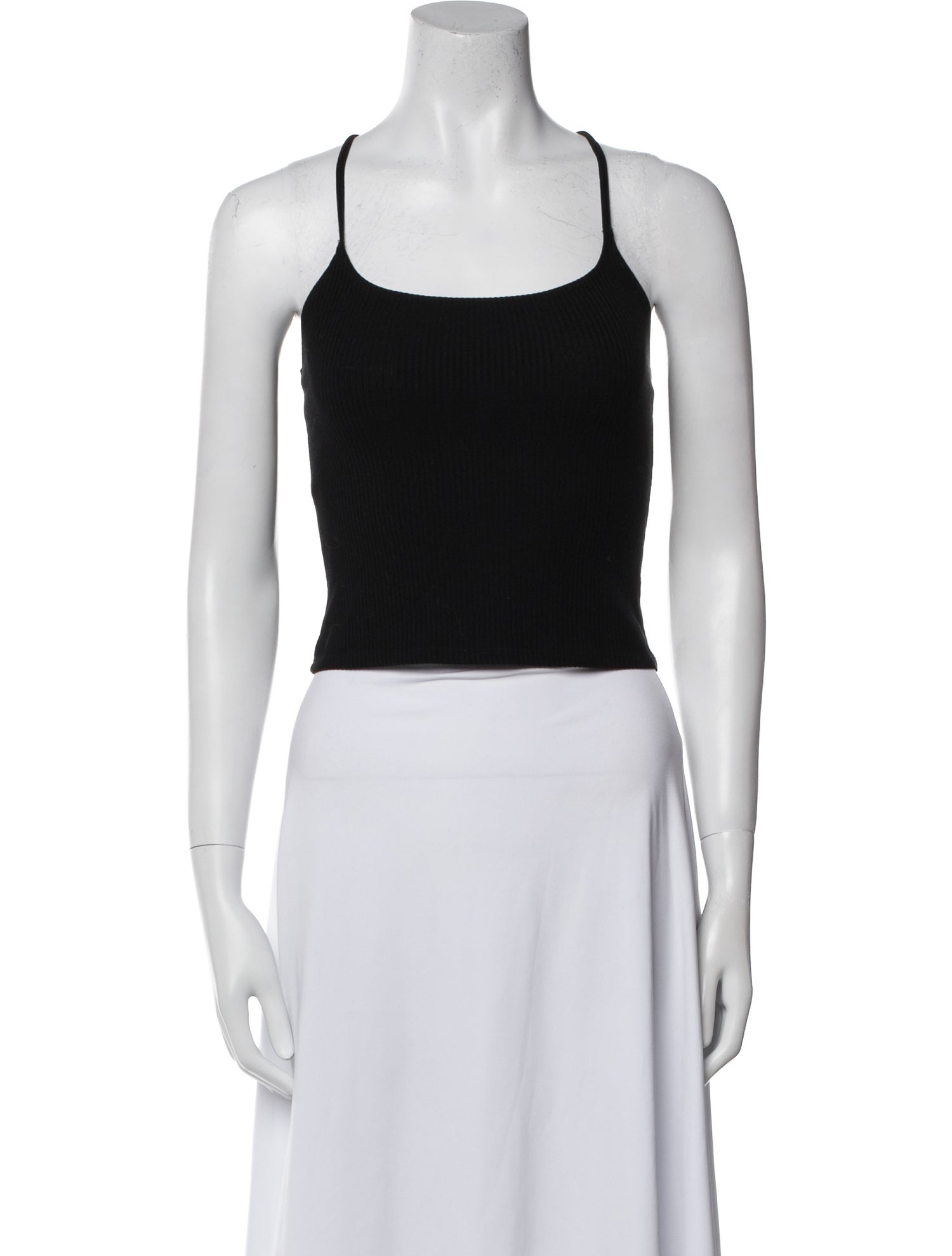 Reformation Square Neckline Sleeveless Crop Top