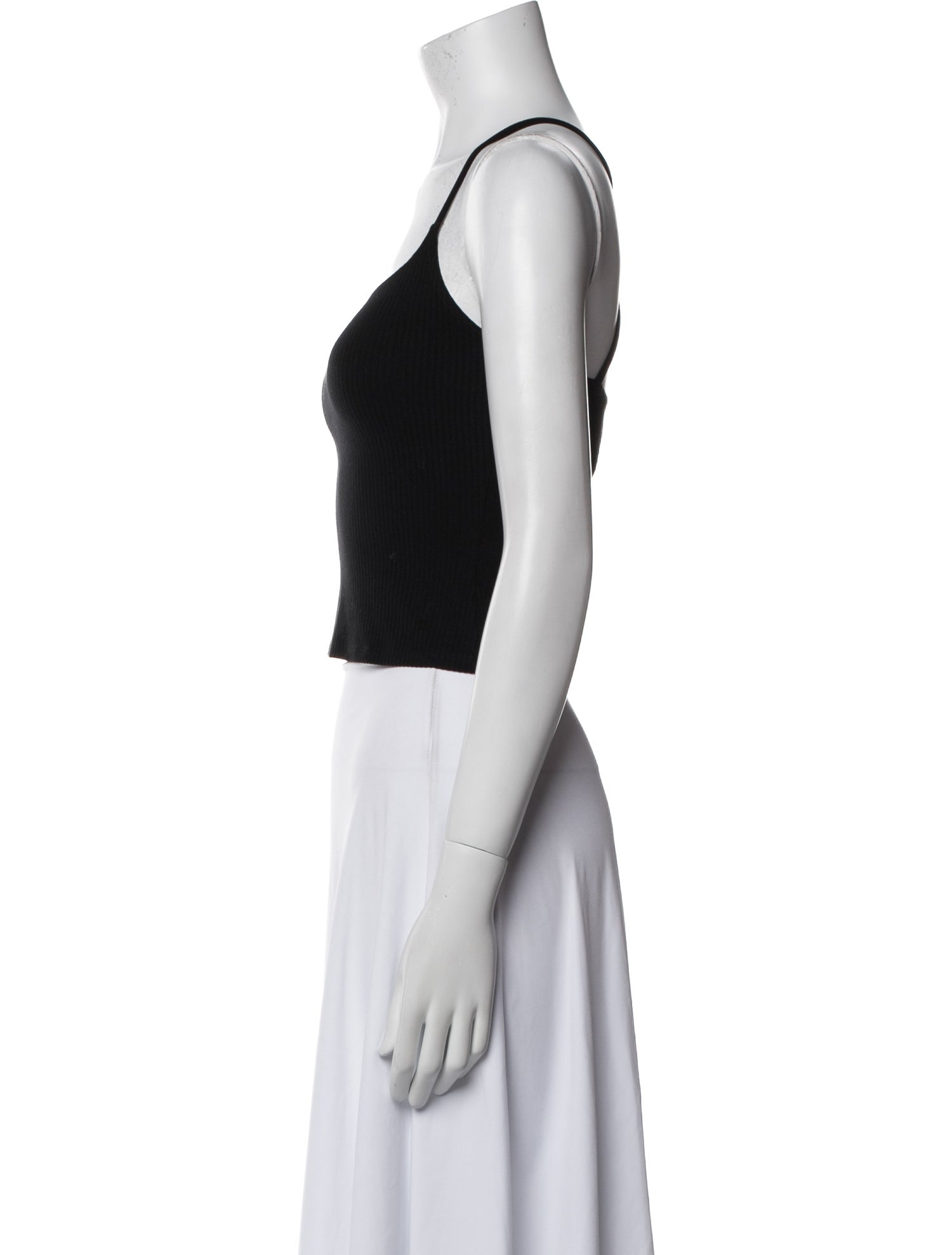 Reformation Square Neckline Sleeveless Crop Top