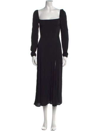 Reformation Square Neckline Long Dress