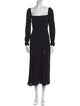 Reformation Square Neckline Long Dress