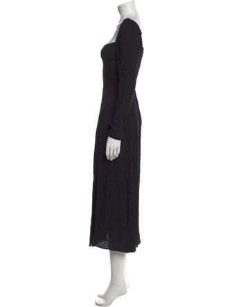 Reformation Square Neckline Long Dress