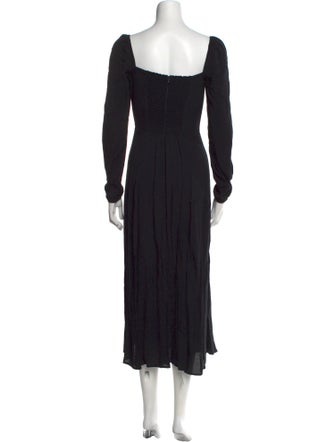 Reformation Square Neckline Long Dress