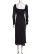 Reformation Square Neckline Long Dress