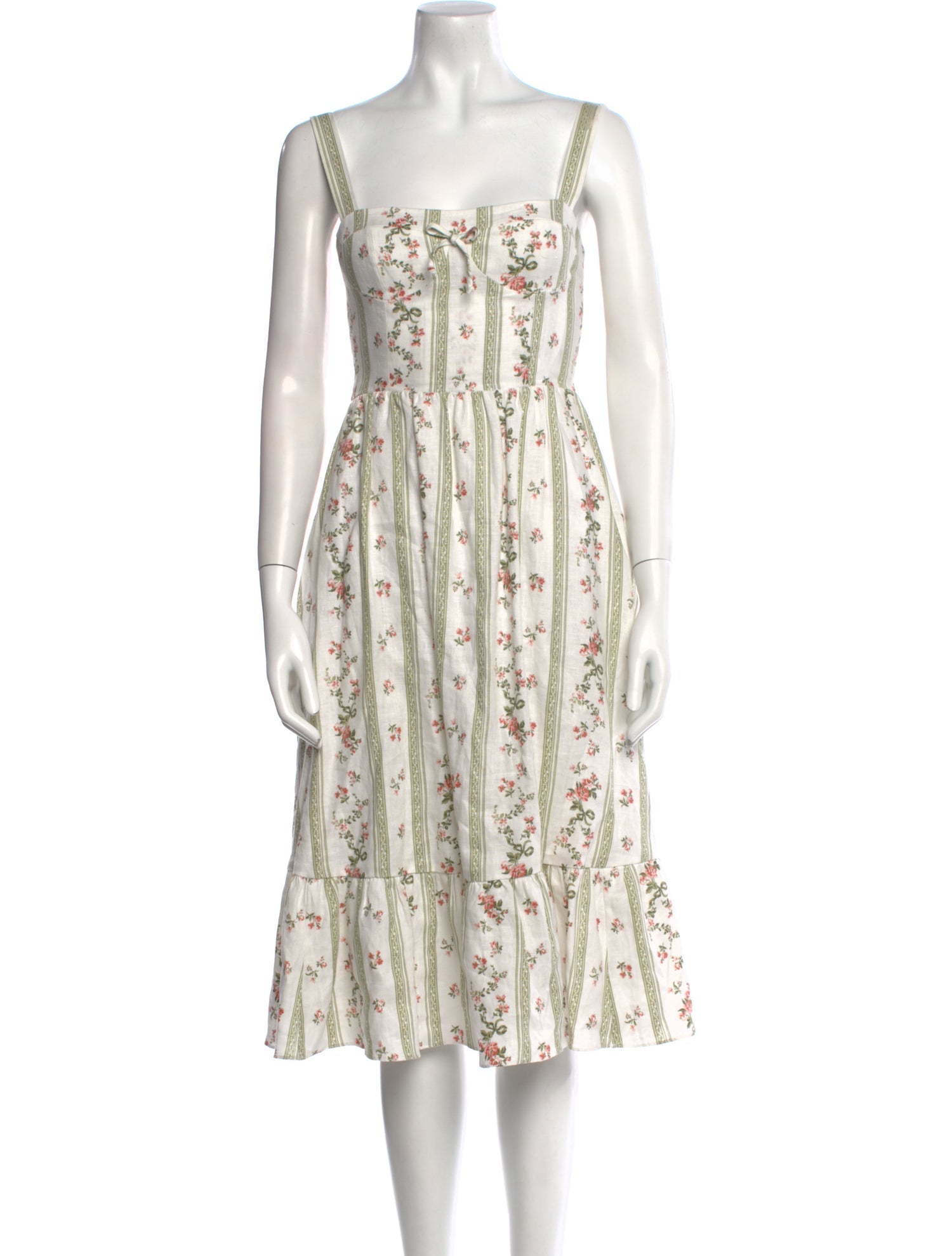 Reformation Linen Midi Length Dress