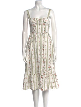 Reformation Linen Midi Length Dress