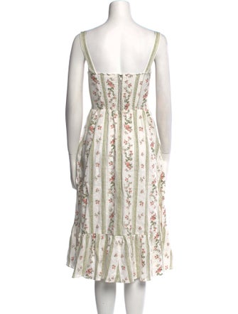 Reformation Linen Midi Length Dress