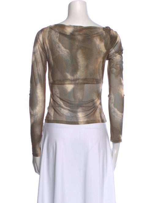 Reformation Cowl Neck Long Sleeve Top