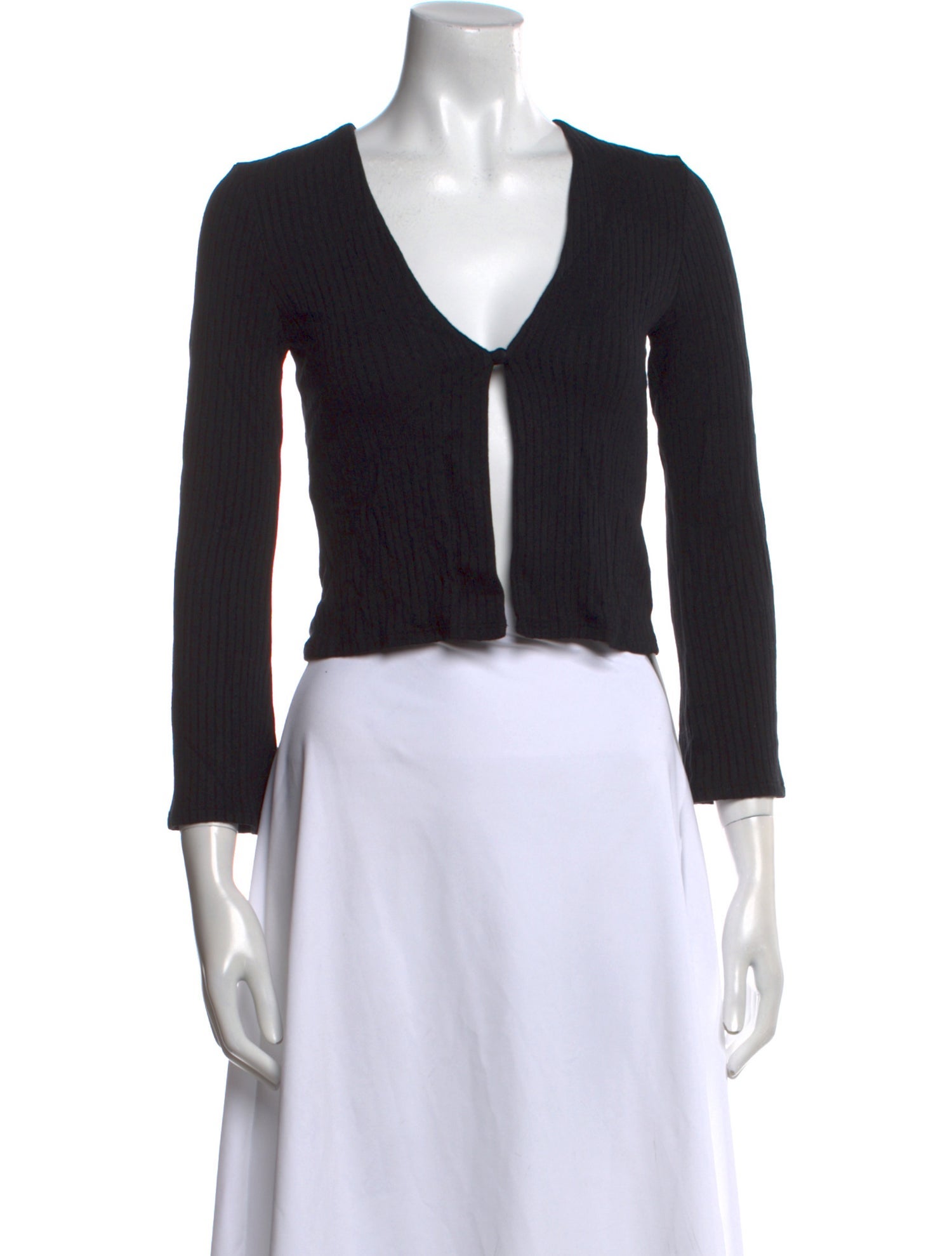 Reformation V-Neck Three-Quarter Sleeve Crop Top w/ Tags