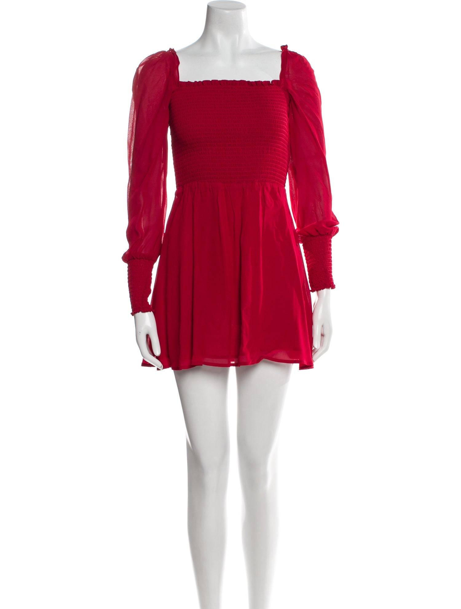 Reformation Square Neckline Mini Dress