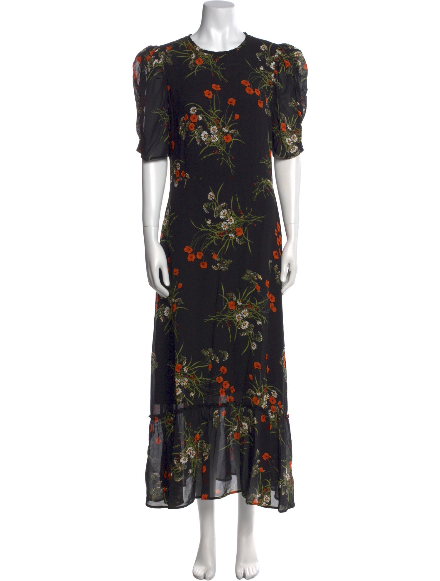 Reformation Floral Print Long Dress