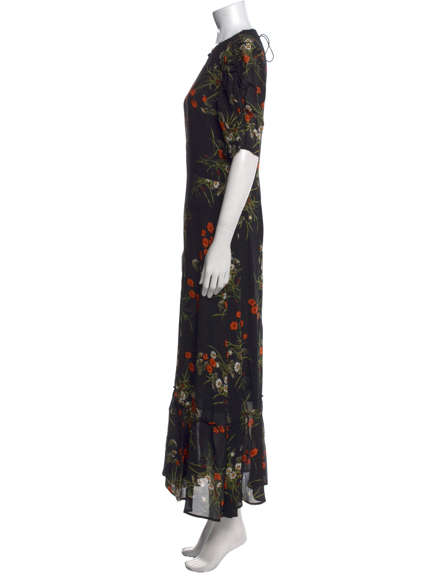 Reformation Floral Print Long Dress