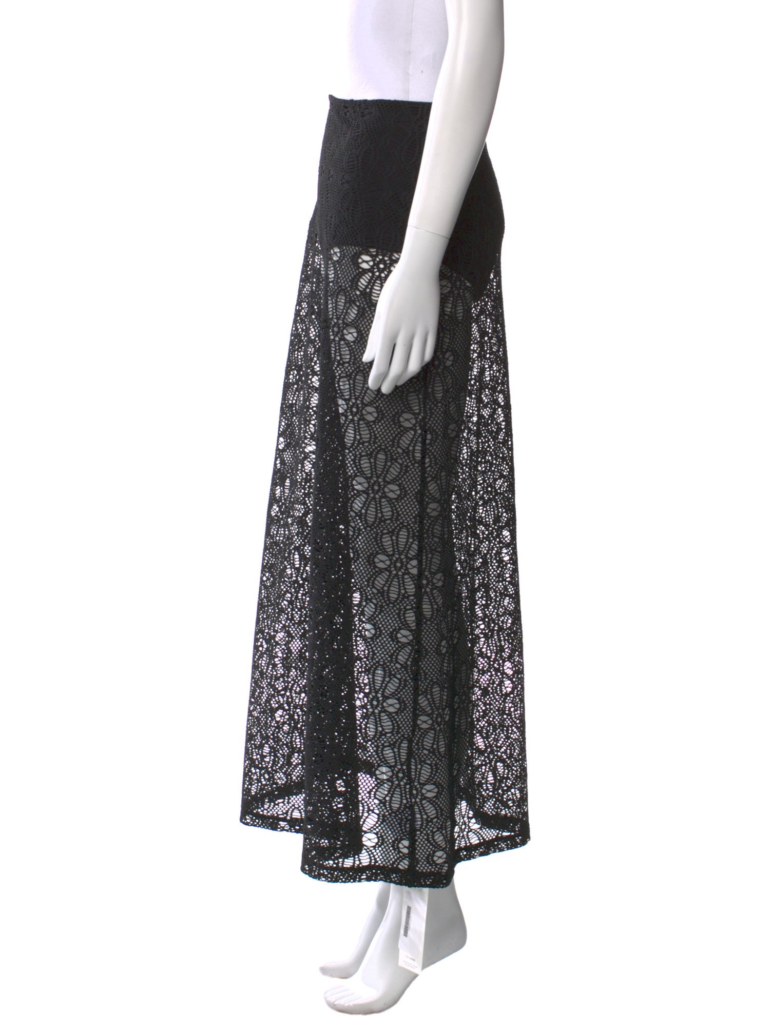 Reformation Lace Pattern Midi Length Skirt