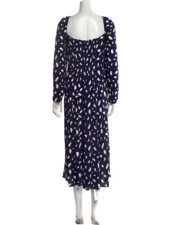 Reformation Printed Long Dress