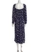 Reformation Printed Long Dress