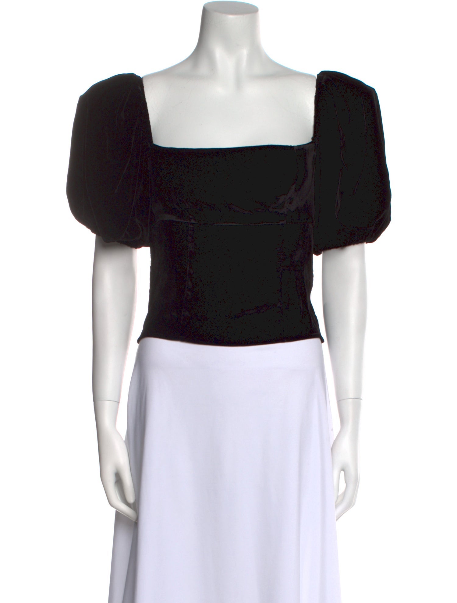 Reformation Square Neckline Short Sleeve Crop Top w/ Tags