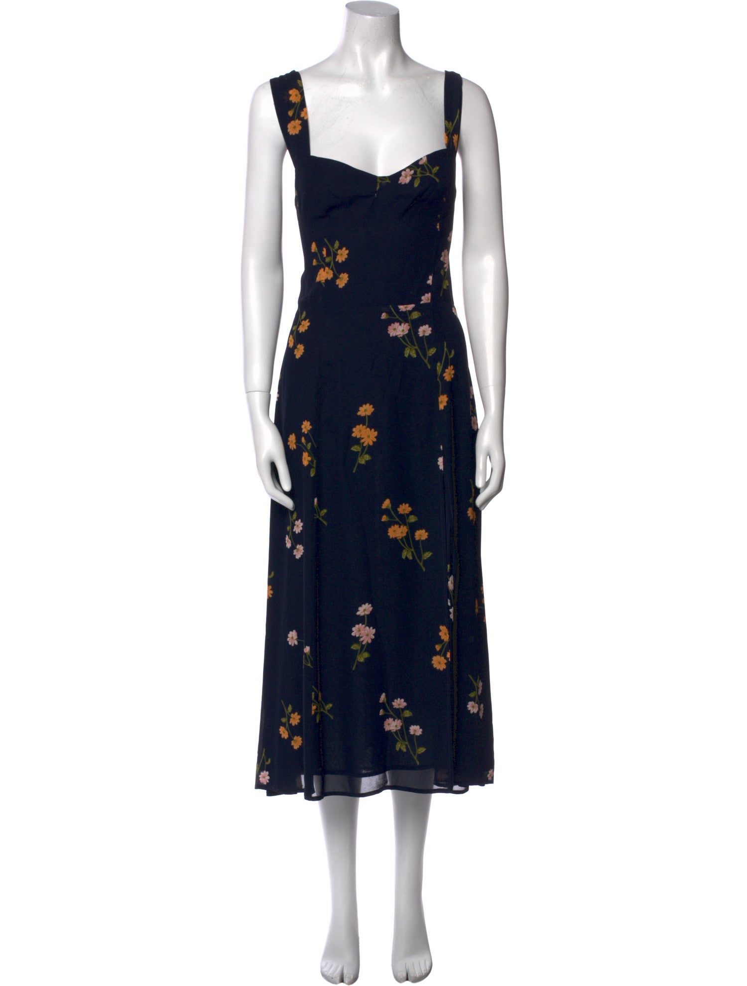 Reformation Floral Print Long Dress