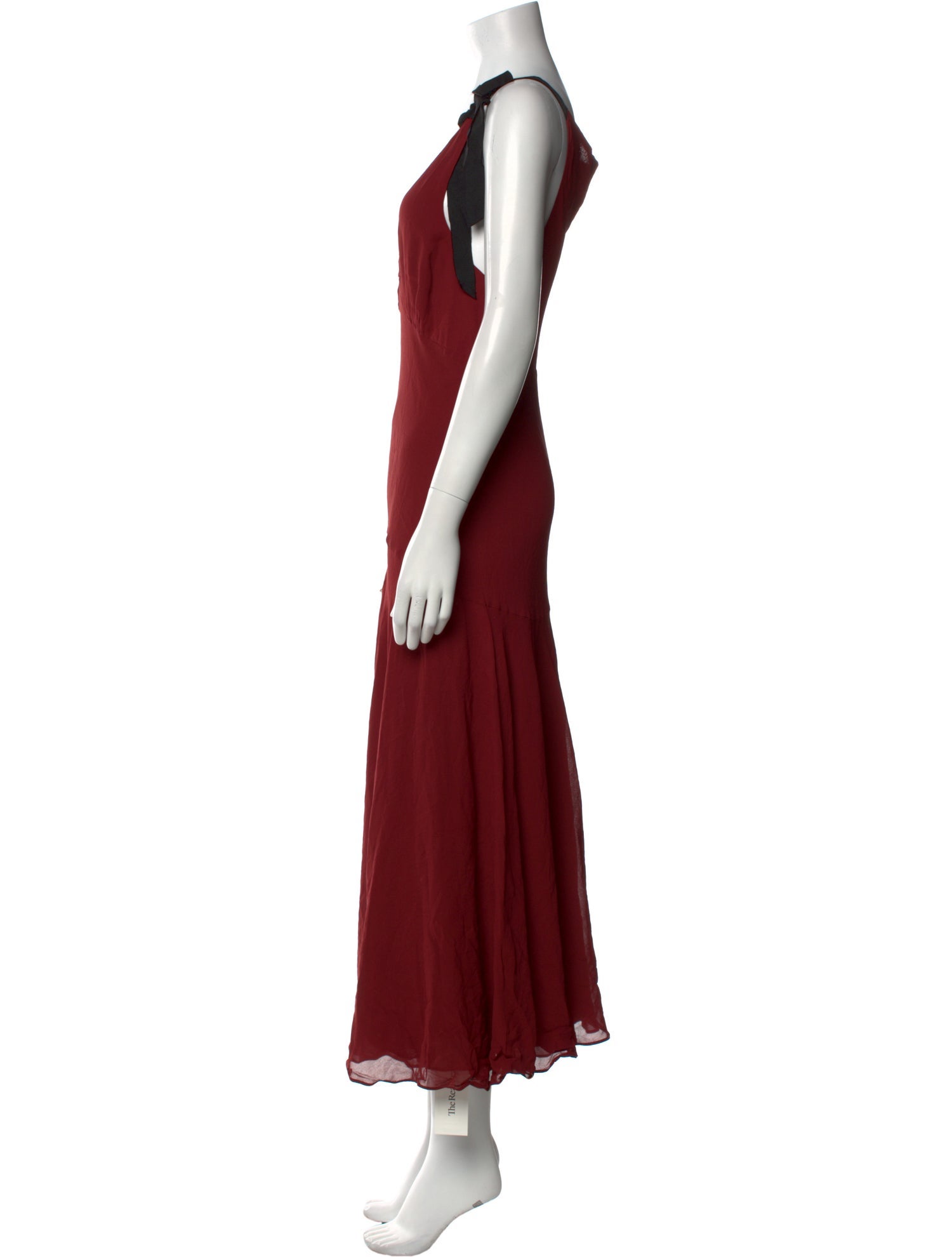 Reformation V-Neck Long Dress