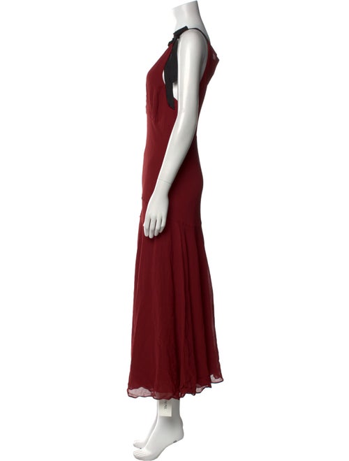 Reformation V-Neck Long Dress