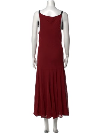 Reformation V-Neck Long Dress