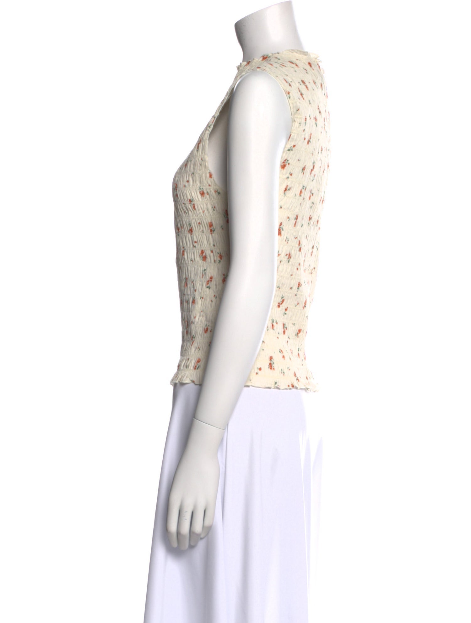 Reformation Floral Print Mock Neck Top w/ Tags